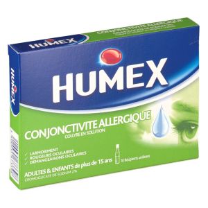 Humex Conjonctivite Allergique 2 % Collyre En Solution En Recipient Unidose B/10