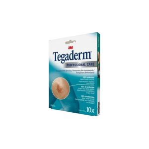 TEGADERM STERILES ADHESIFS TRANSPARENTS SEMI PERMEABLES 10*12CM PANSEMENT BT 10