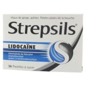 STREPSILS LIDOCAINE PASTILLE B/36