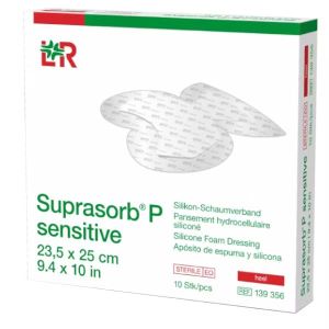 Suprasorb P Sensitive Border Heel Pansement Boite 23,5*25 Cm Beige 10