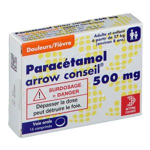 PARACETAMOL ARROW CONSEIL 500 mg comprimé B/16