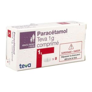 PARACETAMOL TEVA 1 g comprimés B/8