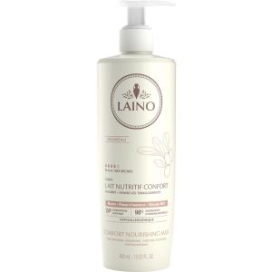 Laino Lait Nutritif Confort Karite Et Fleur Hibiscus Blanc Flacon 400 Ml 1