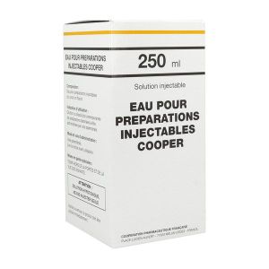 Eau Pour Preparations Injectables Cooper Solution Injectable 1 Flacon(S) En Verre De 250 Ml