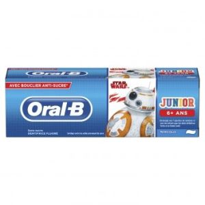 Oral-B Junior Dentifrice Fluoré Sans Sucre 6 Ans et + 75 ml