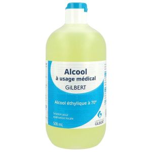 Alcool A Usage Medical Gilbert Solution Pour Application Locale 1 Flacon(S) Polyethylene De 500 Ml