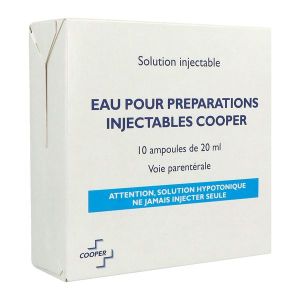 Eau Pour Preparations Injectables Cooper Solution Injectable B/10