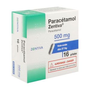 PARACETAMOL ZYDUS 500 mg gélules B/16