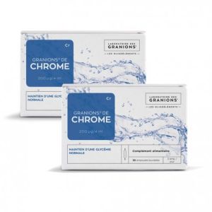 Granions de Chrome 200 mcg Lot de 2 x 30 Ampoules