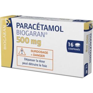 PARACETAMOL BIOGARAN 500 mg comprimés B/16