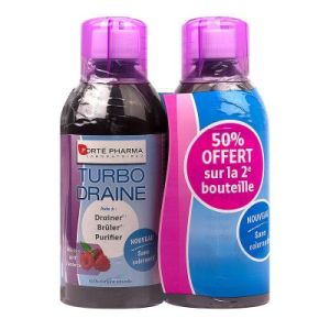 Minceur Turbodraine Framboise Lot De 2 Liquide Flacon 500 Ml Promo 2