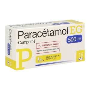 PARACETAMOL EG LABO 500 mg comprimés B/16