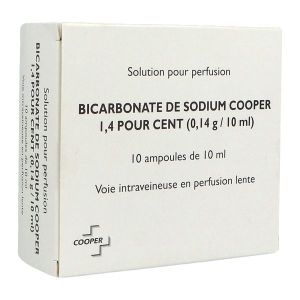 Bicarbonate De Sodium Cooper 1,4 Pour Cent (0,14G/10Ml) Solution Pour Perfusion En Ampoule B/10