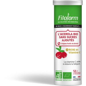 Acérola 1000 sans sucre BIO - 12 comprimés