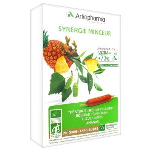 Arkofluide Synergie Minceur Bio Liquide Amp 10 Ml 20