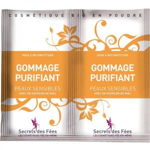 Secrets des fées - Gommage purifiant peaux sensibles BIO - sachet 2 doses de 4 g