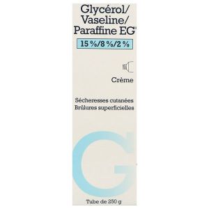 Glycerol/Vaseline/Paraffine Eg 15% 8% 2% Creme 250 G En Tube