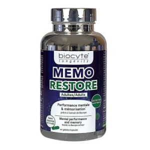 Biocyte Longevity Memo Restore Adultes 60 Gélules