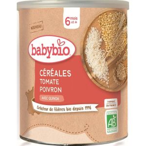 Babybio Céréales avec Quinoa et légumes, tomates poivron...