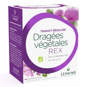 Lehning Dragees Vegetales Rex Gelule Boite 60