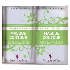 Secrets des fées - Masque contour des yeux et lèvres BIO - sachet 2 doses de 8 g