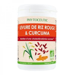 Phytoceutic - Levure de riz rouge & curcuma BIO - 60 comprimés