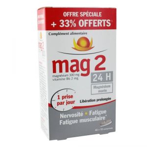 Mag 2 24H Magnesium Marin 45 Comprimes +33% Offert