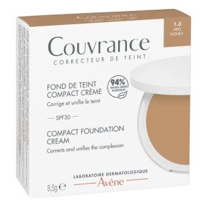 AVENE FOND DE TEINT COMPACT CREME MIEL - REF 241555 241556 BOITIER 10 G 1