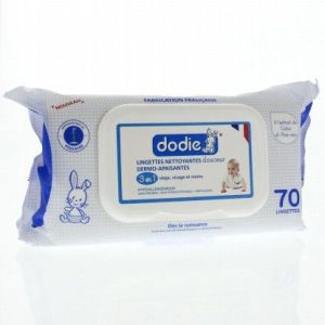 DODIE LINGETTES NETTOYANTES DERMO-APAISANTES DOUCEUR 3 EN 1 X 70