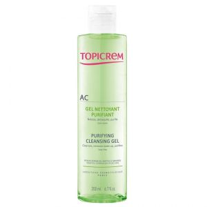 Topicrem Ac Gel Nettoyant Purifiant Peaux Mixtes A Grasses 200Ml