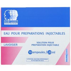 Eau Pour Preparations Injectable Lavoisier Solution Pour Preparation Injectable B/10