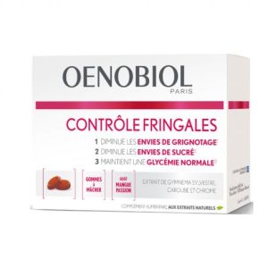 Oenobiol Controle Fringales 5 Blister X 10 Gommes Boite 50