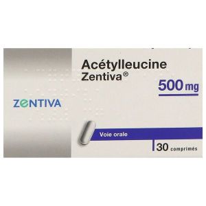 ACETYLLEUCINE ZENTIVA 500 mg comprimés B/30