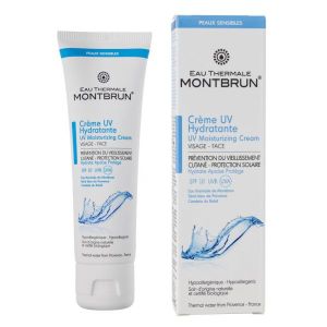 Eau Thermale Montbrun Crème hydratante visage protection SPF 10 BIO - tube 50 ml