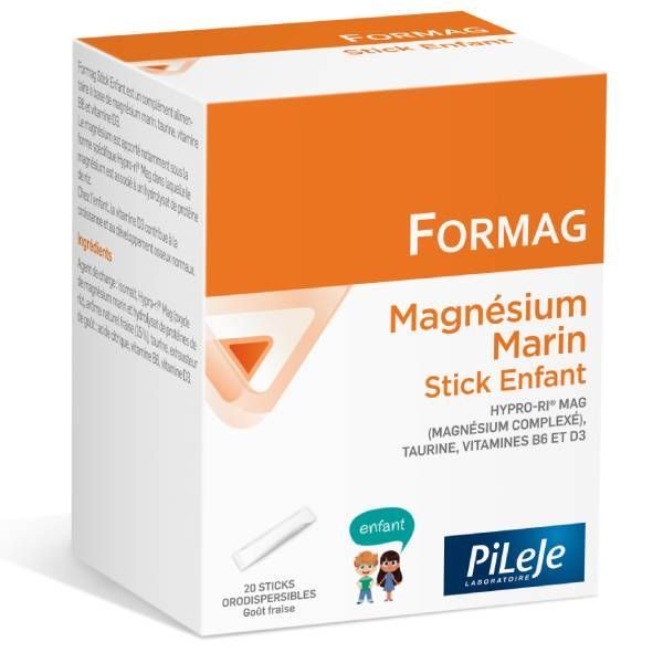 Pilège Formag Magnésium Marin - Stick Enfant 20 sticks orodispersibles - enfant