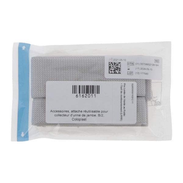 Conveen® Attache - Sachet de 1 paire d'attaches pour poches à urine de jour  Référence: 050501