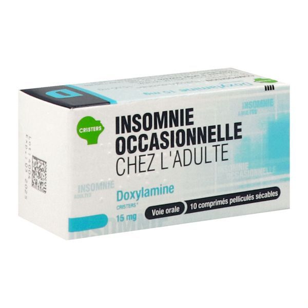 Doxylamine Cristers 15 Mg Comprime Pellicule Secable B/10