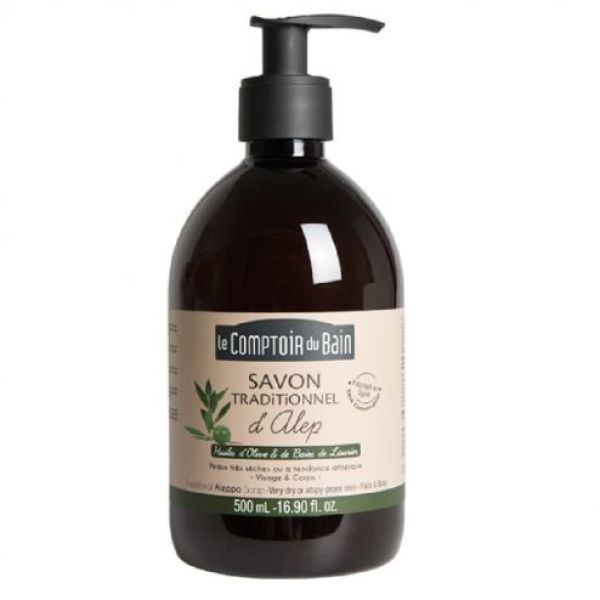 Le Comptoir Du Bain Savon Alep Liquide Flacon 500 Ml 1