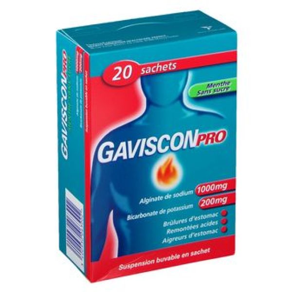 Gavisconpro Menthe Suspension Buvable En Sachet-Dose B/20