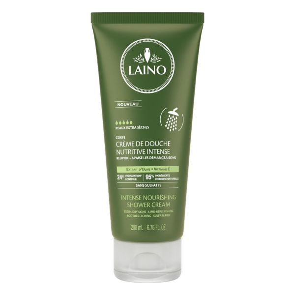 Creme De Douche Nutritive Intense Olive 200Ml Peaux Extra Seches Laino