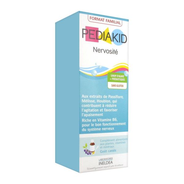 Pediakid - Sirop Pediakid : Nervosité / Cassis - 250 ml