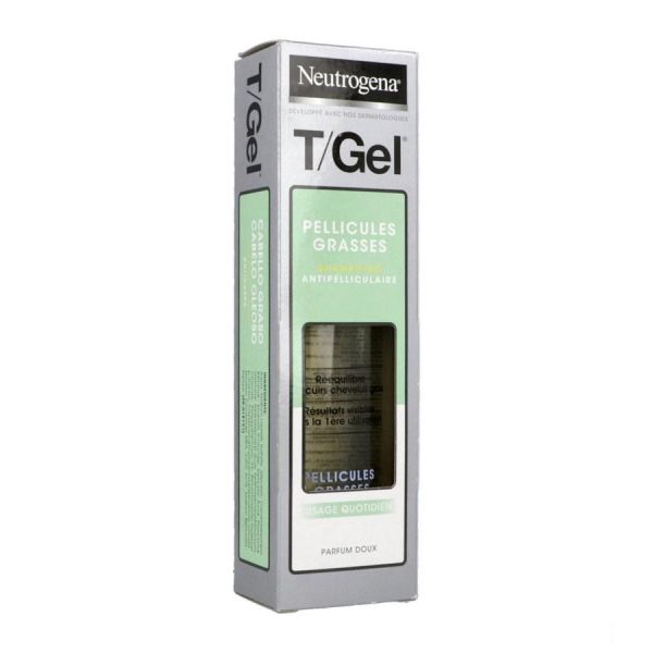 Neutrogena T/Gel Cheveux Normaux A Gras Shamp Fl Plast 250 Ml 1