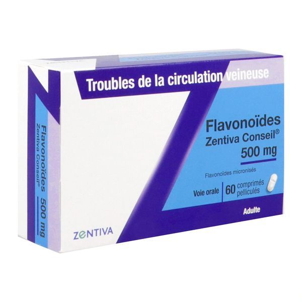 Flavonoides Zentiva Conseil 500 Mg Comprime Pellicule B/60