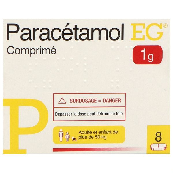 PARACETAMOL EG 1 g comprimés B/8