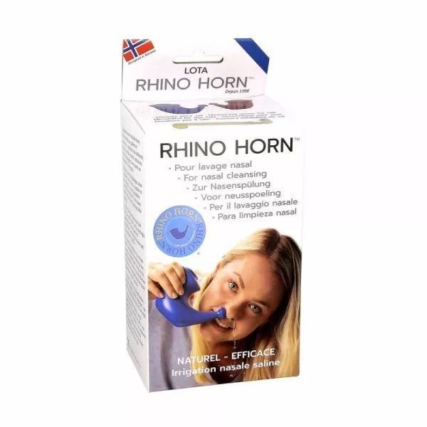 Rhino Horn Verseuse En Plastique Bleue/Deboucher Les Voies Nasales Entonnoir 1