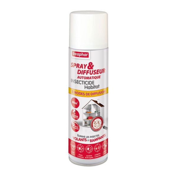 Beaphar Spray Et Diffuseur Automatique Insecticide Habitat 250Ml