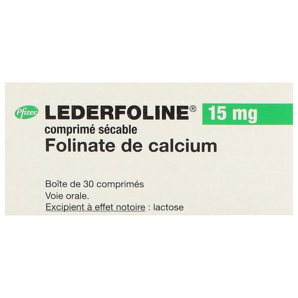 Lederfoline 15 Mg (Folinate De Calcium) Comprimes Secables B/30