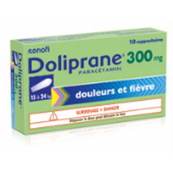 DOLIPRANE 300 mg (paracétamol) suppositoires B/10