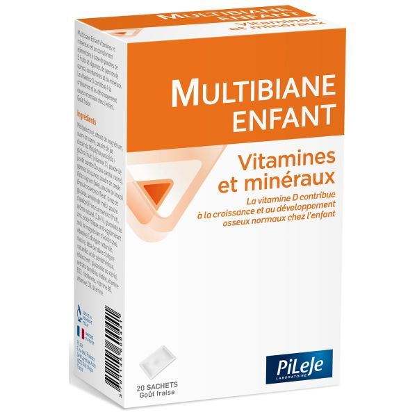 Pilège Multibiane Enfant Vitamines et Minéraux 20 sachets