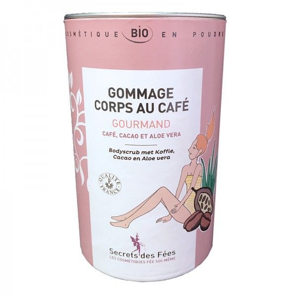 Secrets des fées - Gommage corps au café gourmand BIO - sachet 2 doses de 100 g